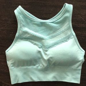 Curves and Combatboots Hi-neck bra/crop top - MED
